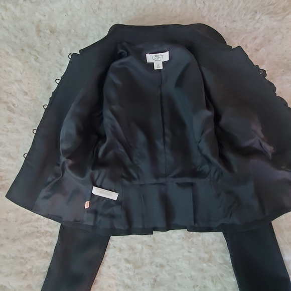 ❣HP❣ Loft Ruffle Front Cropped Peplum Jacket - Picture 7 of 10